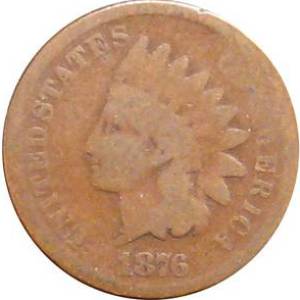 1886 Type I Indian Head Cent - AVERAGE CIRC Close Window [x]