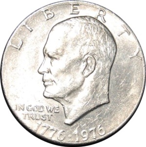 1976 Eisenhower Dollar (Type I) - BU Close Window [x]