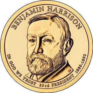 2012-D Harrison Presidential Dollar - BU Close Window [x]
