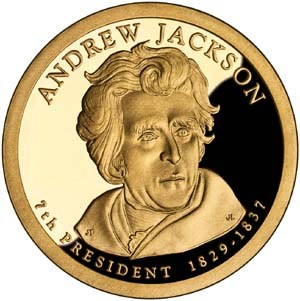 2008-S Jackson Presidential Dollar - PROOF Close Window [x]