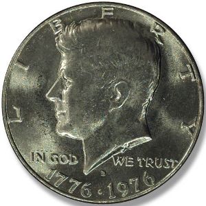 1976-S Kennedy Half Dollar (40% Silver) - BU Close Window [x]