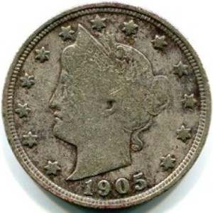 1883 Liberty Head Nickel (With Cents) - FINE Close Window [x]