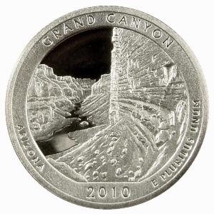 2010-S Grand Canyon National Park Quarter - SILVER PROOF Close Window [x]