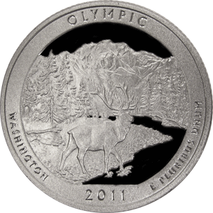 2011-S Olympic National Park Quarter - SILVER PROOF Close Window [x]