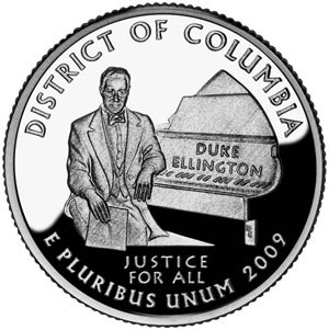 2009-S District Of Columbia Statehood Quarter - SILVER PROOF Close Window [x]