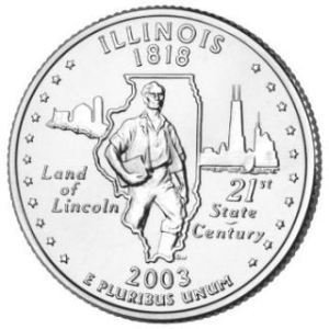 2003-D Illinois Statehood Quarter - BU Close Window [x]