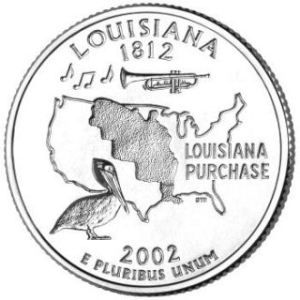 2002 Louisiana Statehood Quarter - BU Close Window [x]