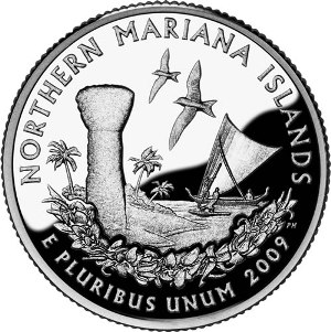 2009-S Mariana Islands Statehood Quarter - SILVER PROOF Close Window [x]