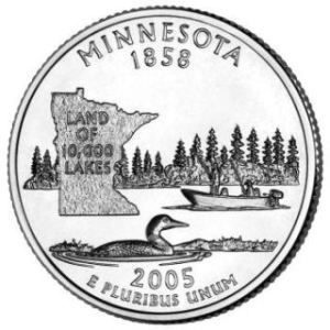 2005-D Minnesota Statehood Quarter - BU Close Window [x]