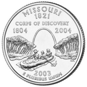 2003-D Missouri Statehood Quarter - BU Close Window [x]