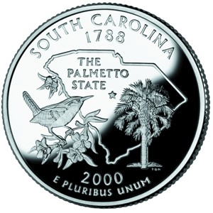 2000-S South Carolina Statehood Quarter - PROOF Close Window [x]