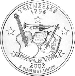 2002-D Tennessee Statehood Quarter - BU Close Window [x]