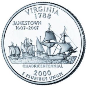 2000 Virginia Statehood Quarter - BU Close Window [x]