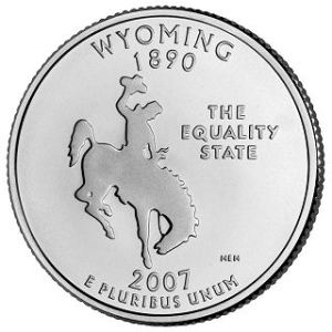 2007-D Wyoming Statehood Quarter - BU Close Window [x]