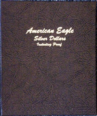Dansco® Coin Album #8181 - American Silver Eagle Dollars w/ Proofs (1986-2006) Close Window [x]