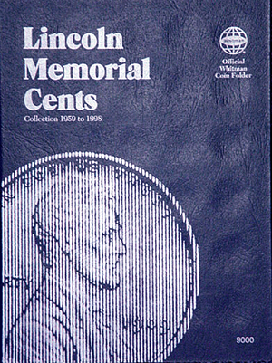 Whitman® Folder #9000 - Lincoln Memorial Cents (1959-1998) Close Window [x]